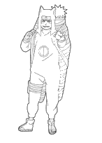 coloriage naruto kankuro